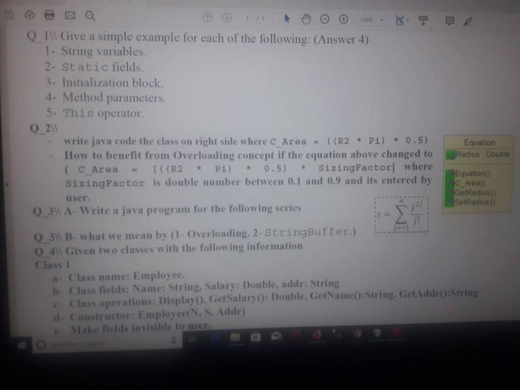 حل اسئلة وتمارين بلغة جافا الجزء الثاني 247878920