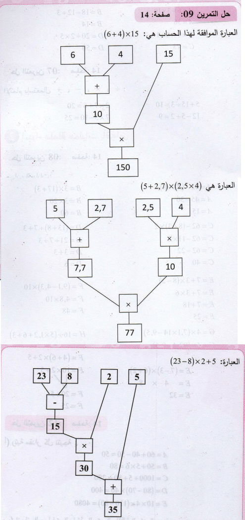 حل تمرين 9 صفحة 14 رياضيات السنة الثانية متوسط - الجيل الثاني