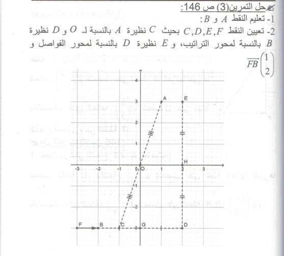 حل تمرين 3 صفحة 146 رياضيات السنة الرابعة متوسط - الجيل الثاني